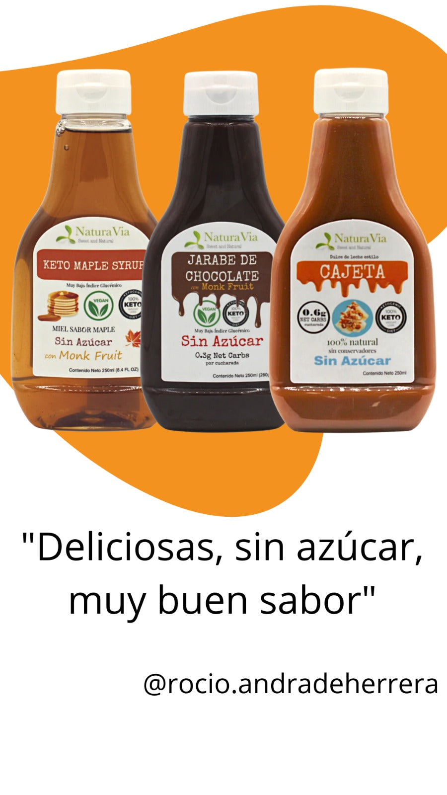 Sweet Trio Keto: Jarabe de Monk F Maple + Jarabe de Chocolate + Dulce de Leche Cajeta