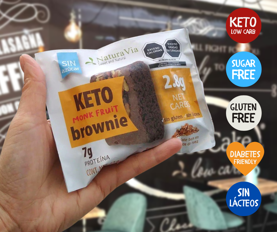 Paquete 5 Brownies Keto 62g c/u