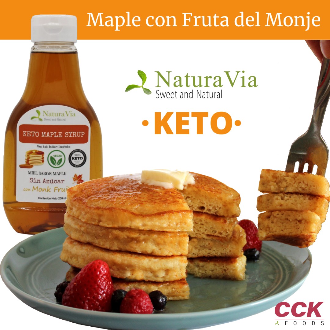 Jarabe de Fruta del Monje sabor Miel Maple - Keto, Sin Azúcar