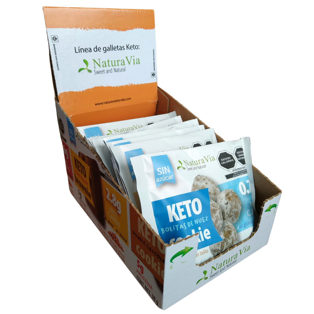 Caja Display para Línea de Galletas y Brownies NaturaVia (no incluye galletas)