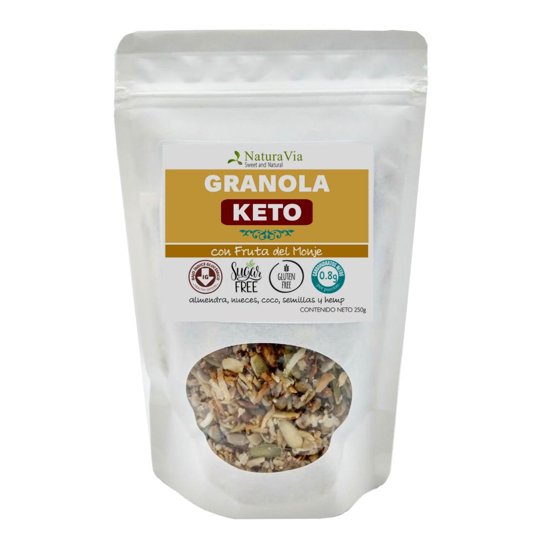 Keto Nut Granola con Monk Fruit