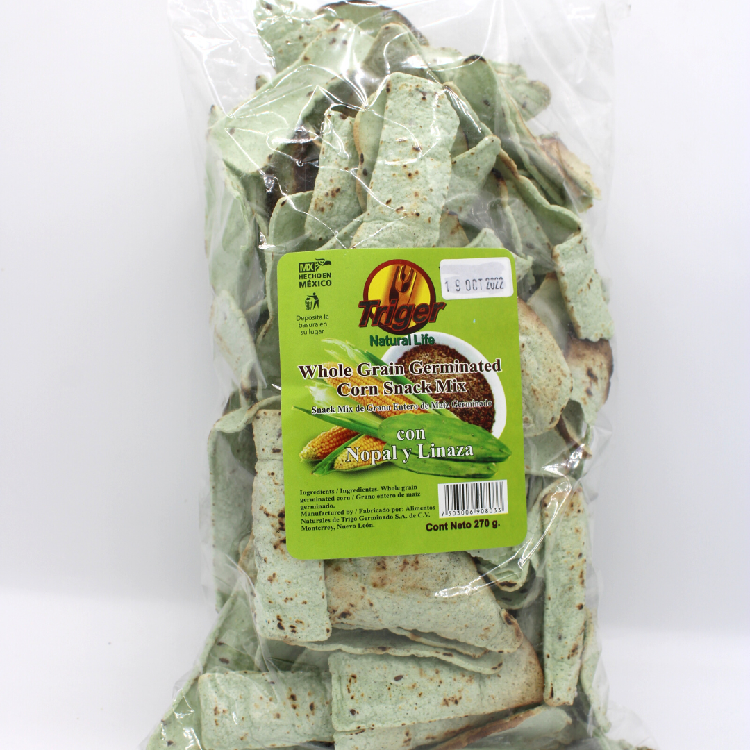 Totopos Nopal y Linaza - 270g