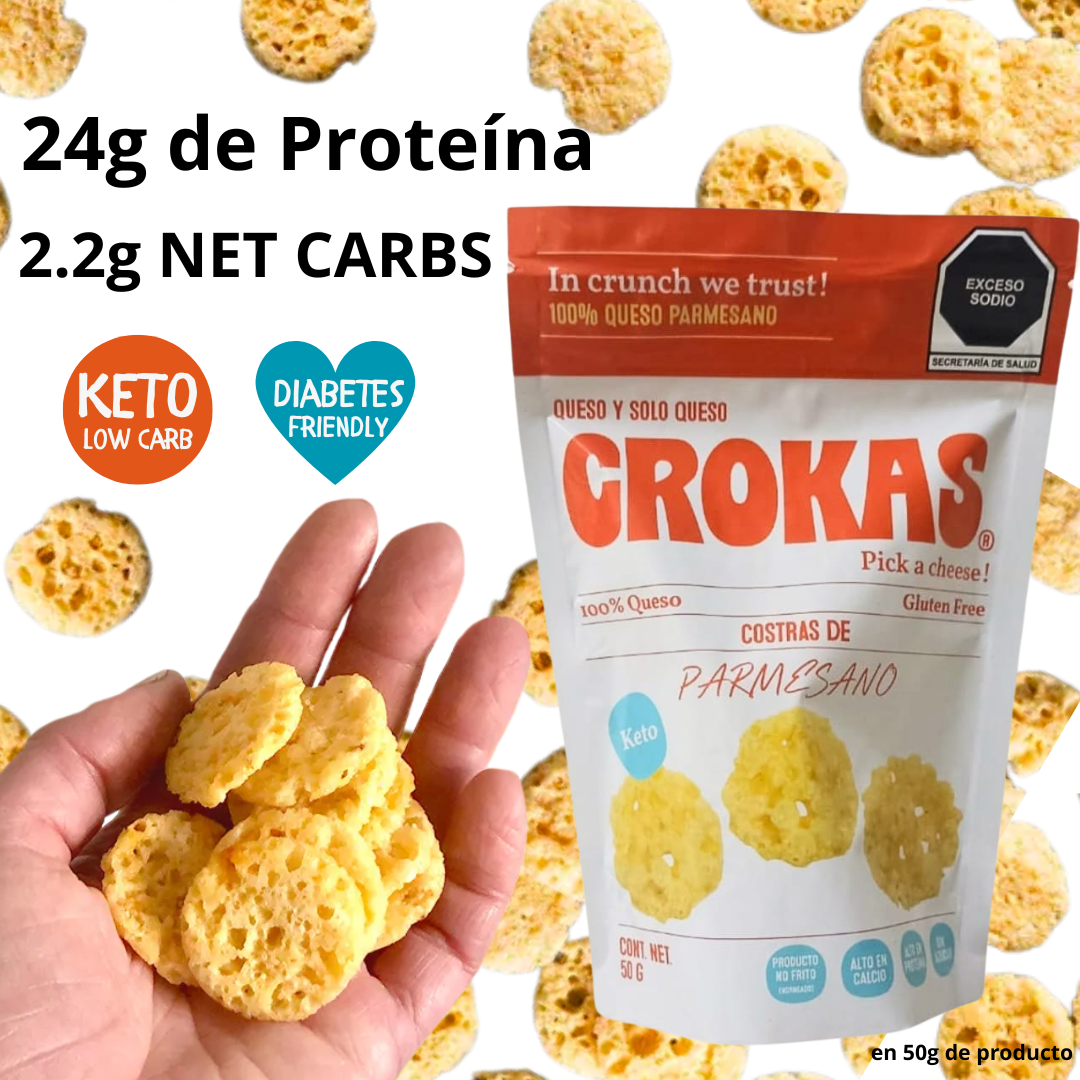 Crokas Chips de Queso Parmesano