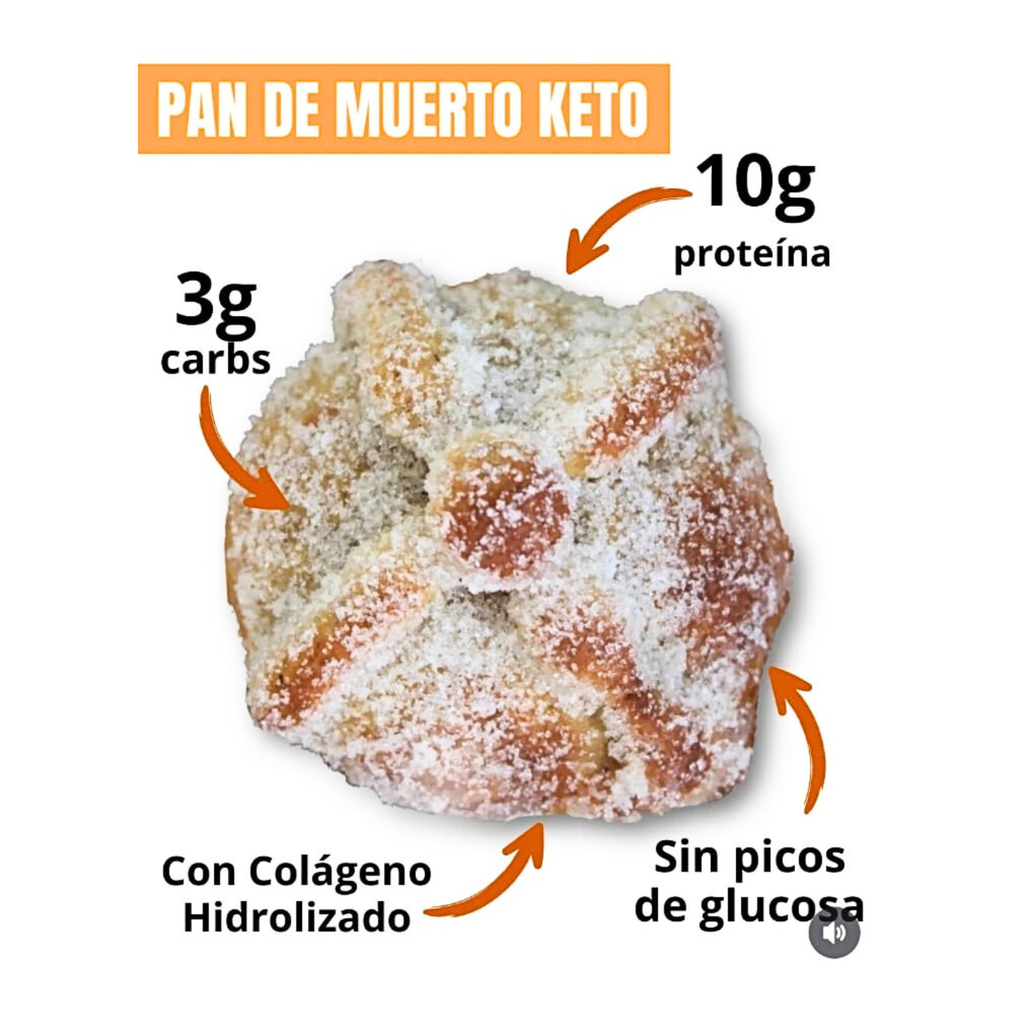 Pan de Muerto Keto (disponible SÓLO CON ENVÍO EXPRESS - requiere refrigeración)