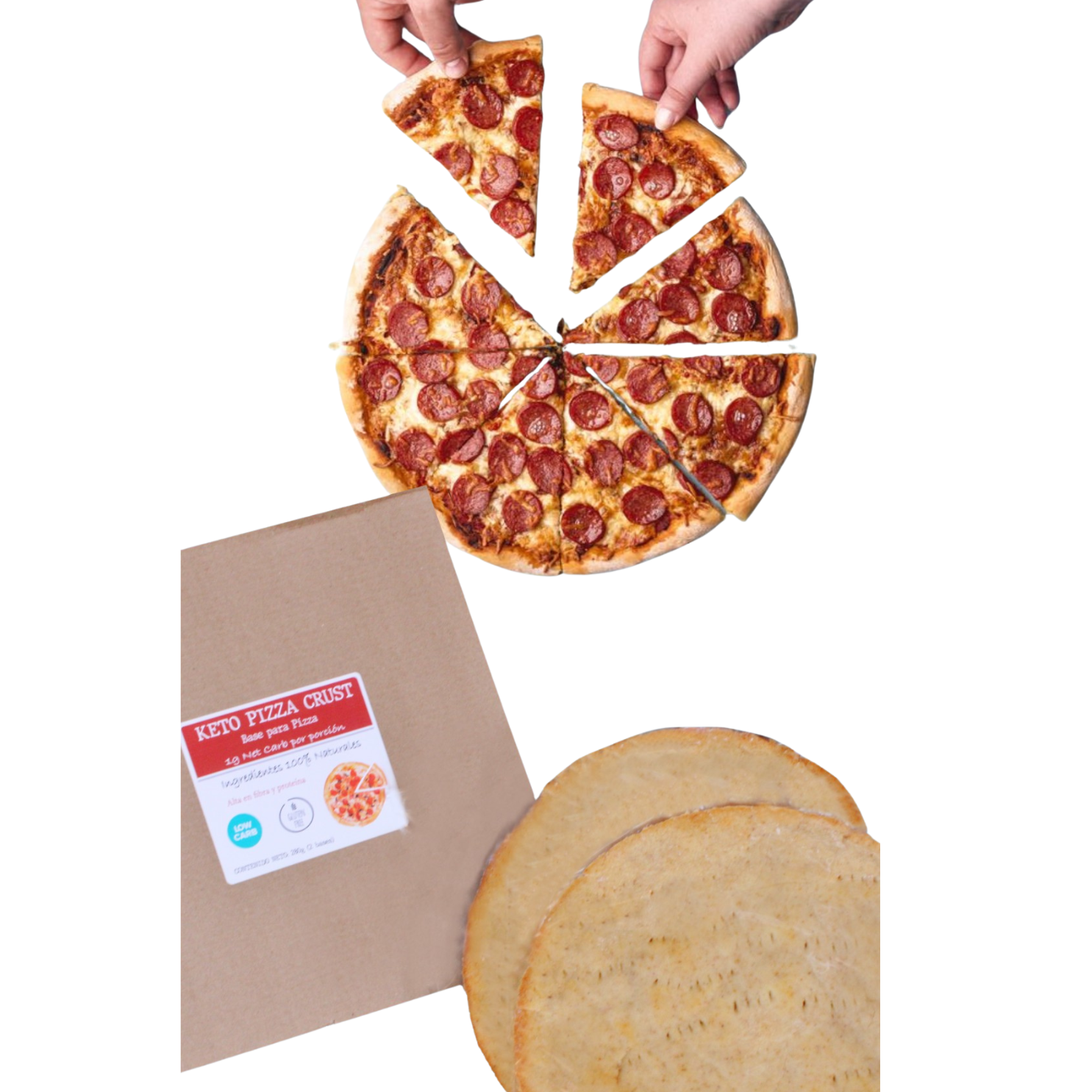 Bases para Pizza Keto (sólo envíos express, requieren refrigeración)