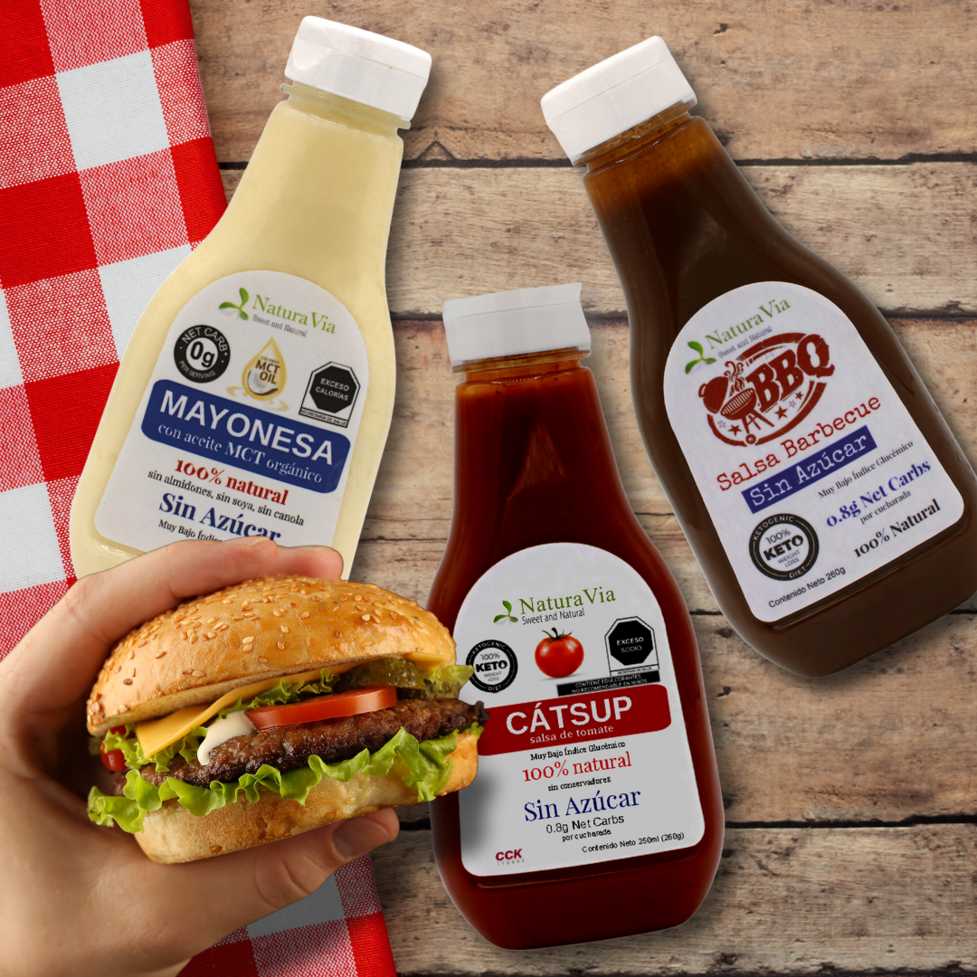 Burger Trio - Catsup+Mayonnaise+BBQ