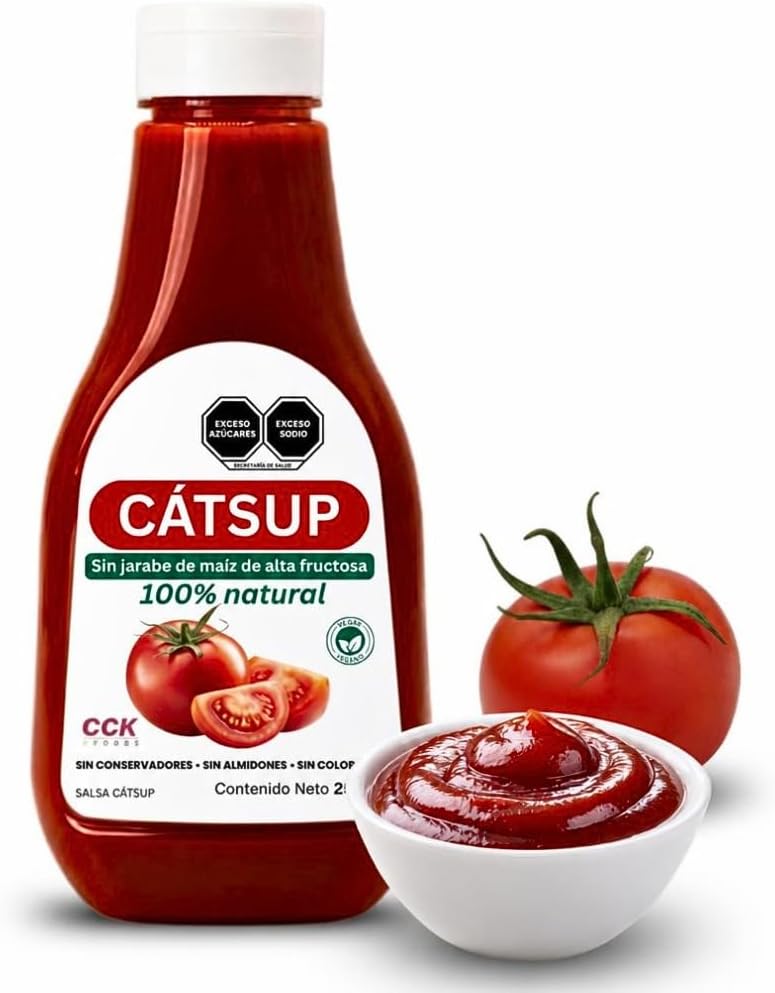Catsup Natural con Azúcar de Caña | Sin Jarabe de Maíz de Alta Fructosa