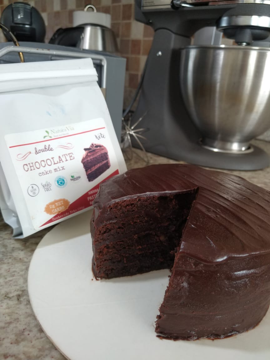 Keto Chocolate Cake Mix - Harina para preparar pastel de chocolate