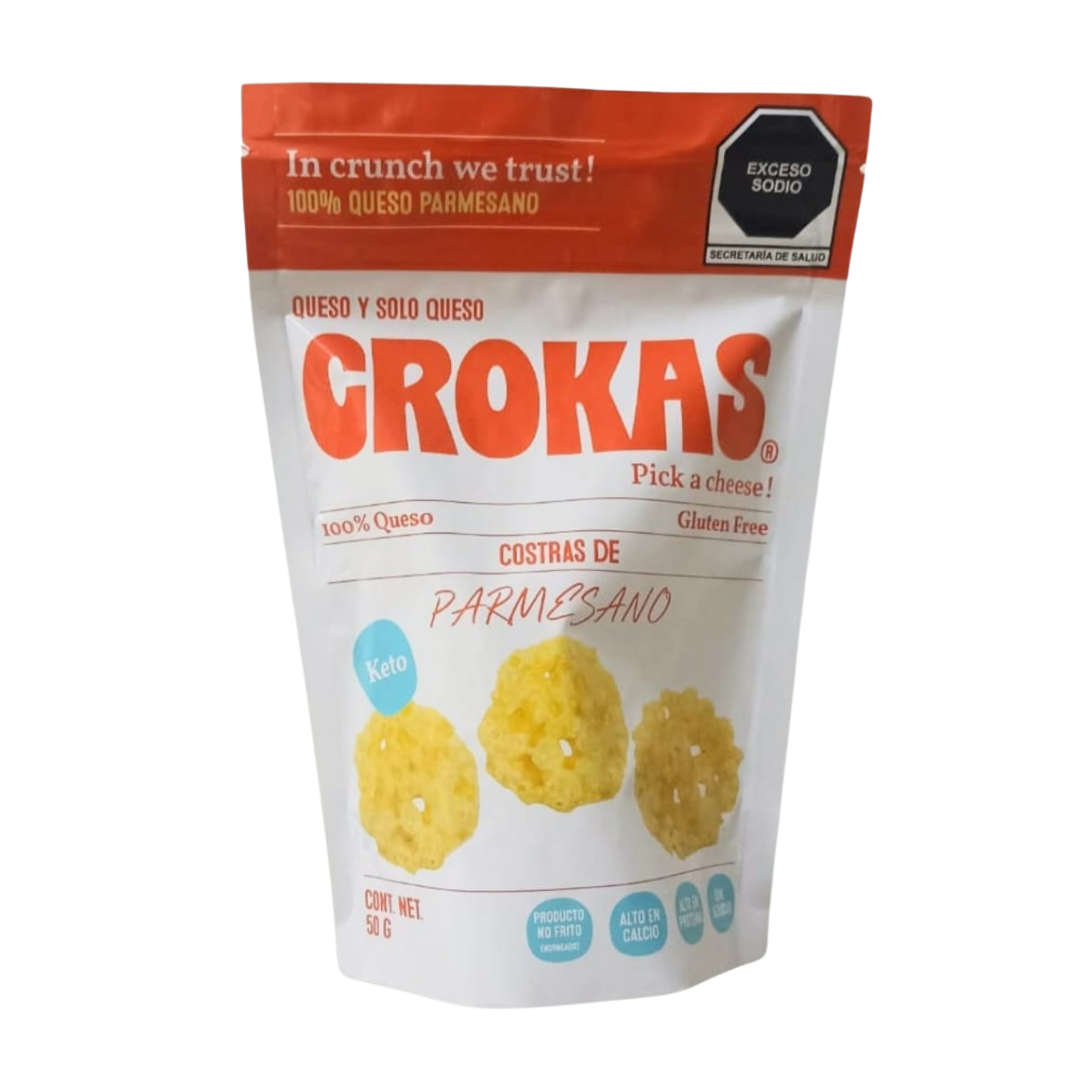 Crokas Chips de Queso Parmesano