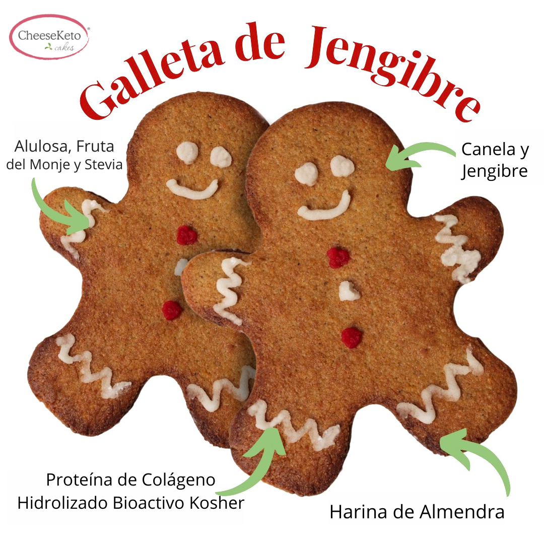 Paquete 5 Galletas de Jengibre Keto