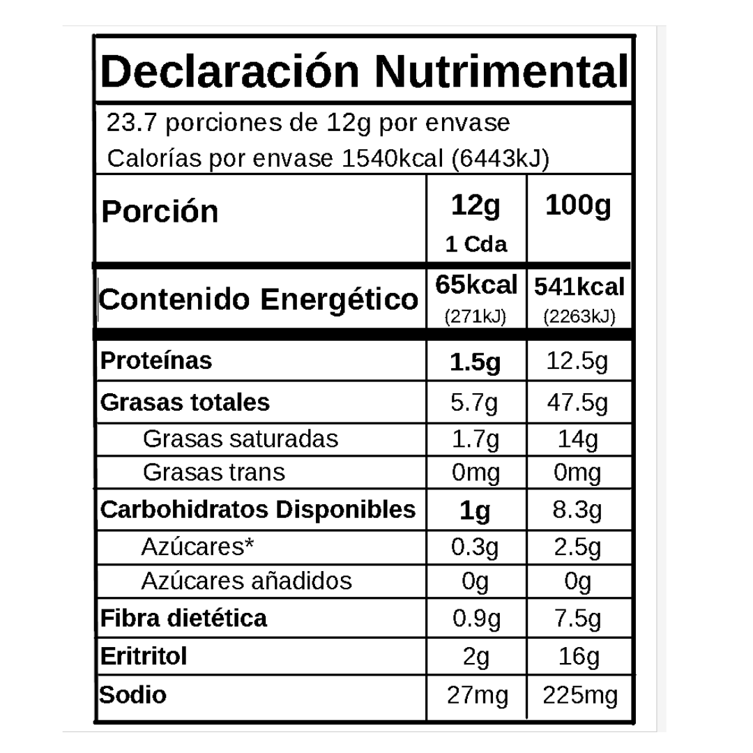 Crema de Avellana con Chocolate tipo "Nutella" KETO 285g
