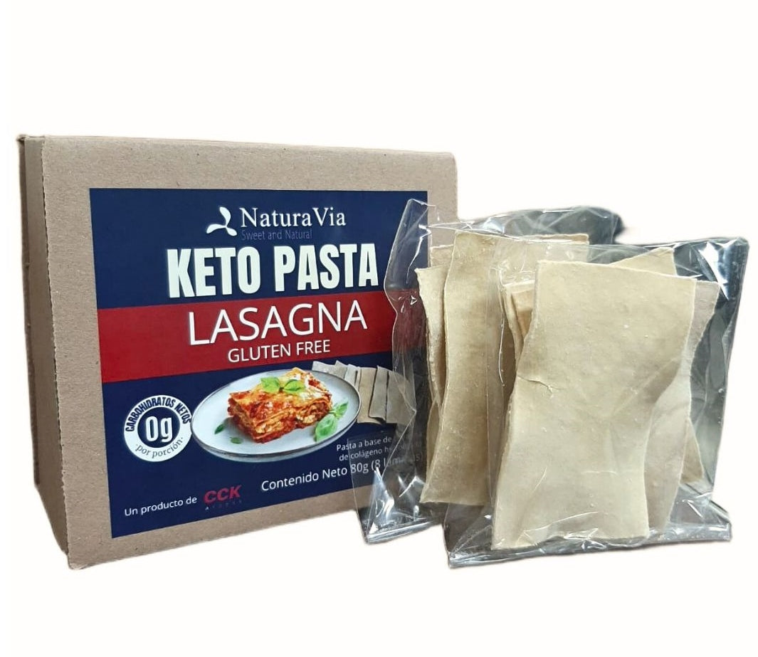 Keto Pasta - Lasaña 2 Bolsas de 40g c/u en caja Nuevo Producto