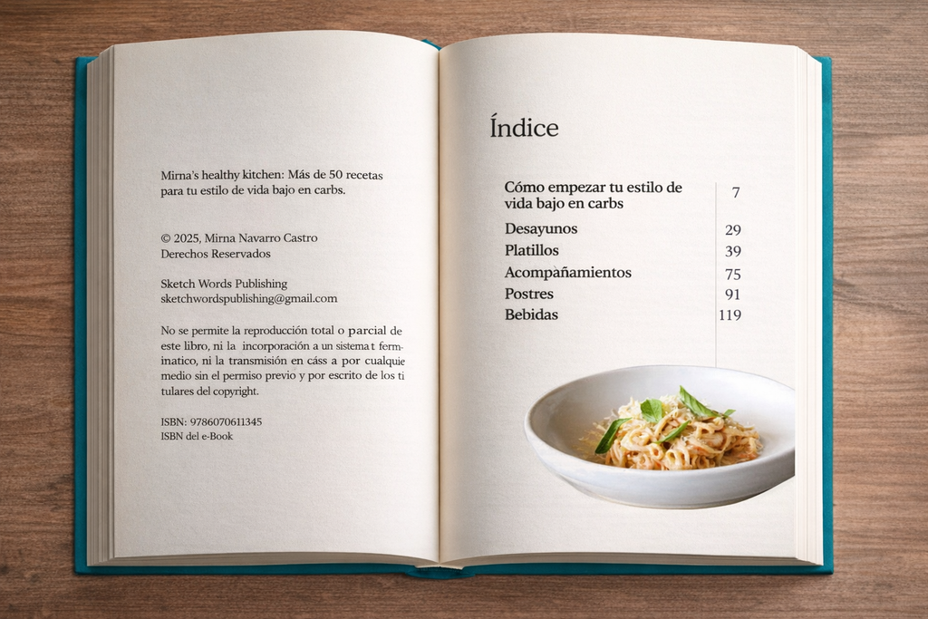 Libro PDF: Más de 50 recetas para tu estilo de vida bajo en carbs