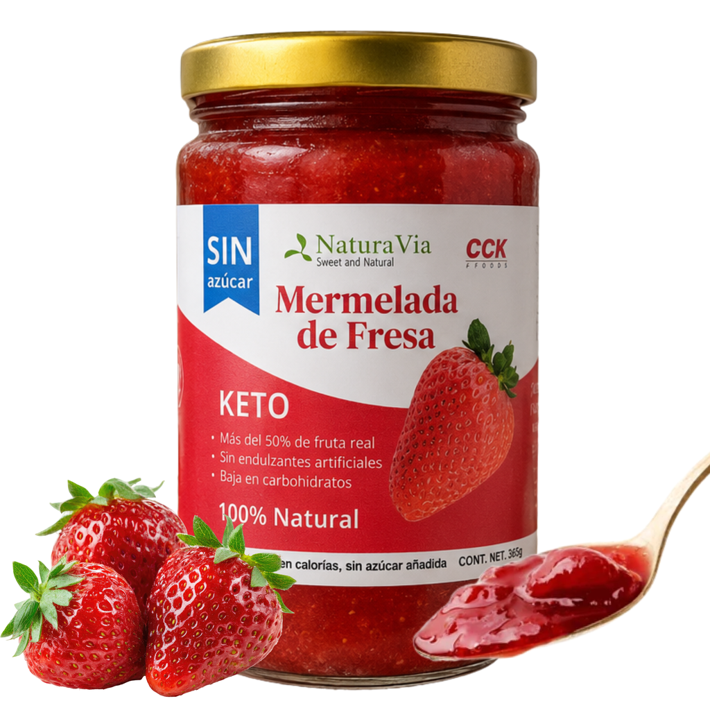 Mermelada de Fresa Keto | Sin Azúcar | 365 g