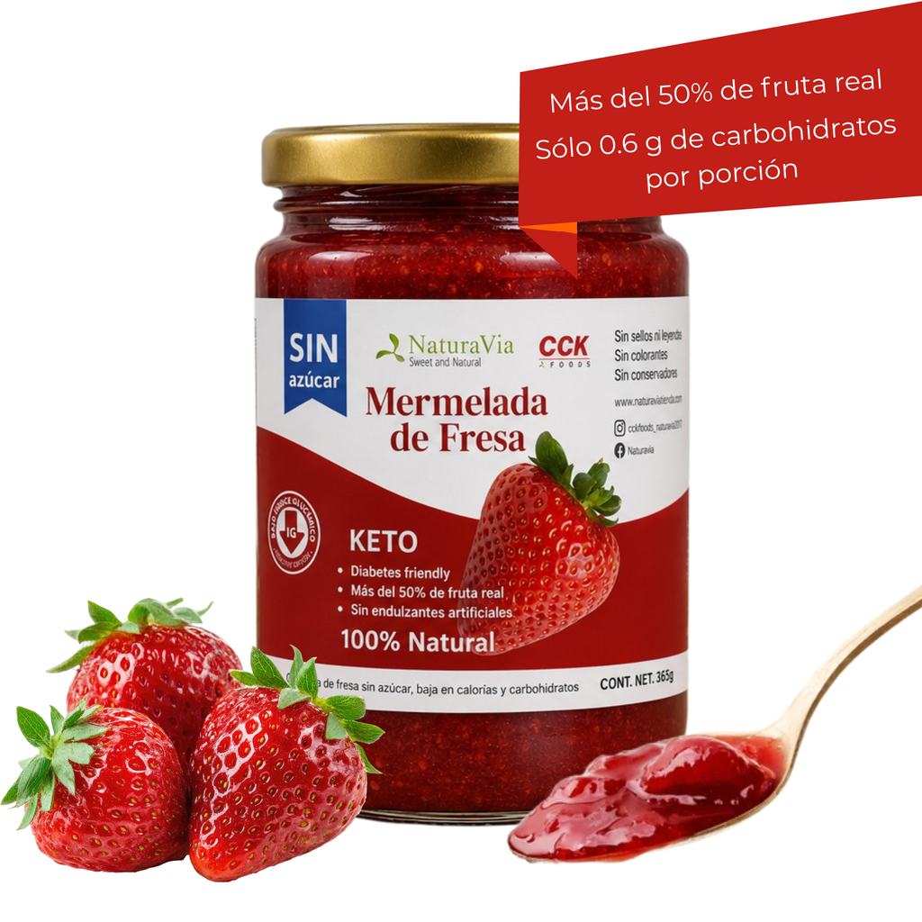 Mermelada de Fresa Keto | Sin Azúcar | 365 g