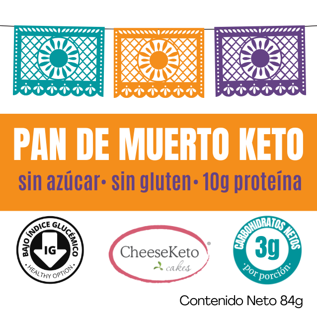 Pan de Muerto Keto (disponible SÓLO CON ENVÍO EXPRESS - requiere refrigeración)