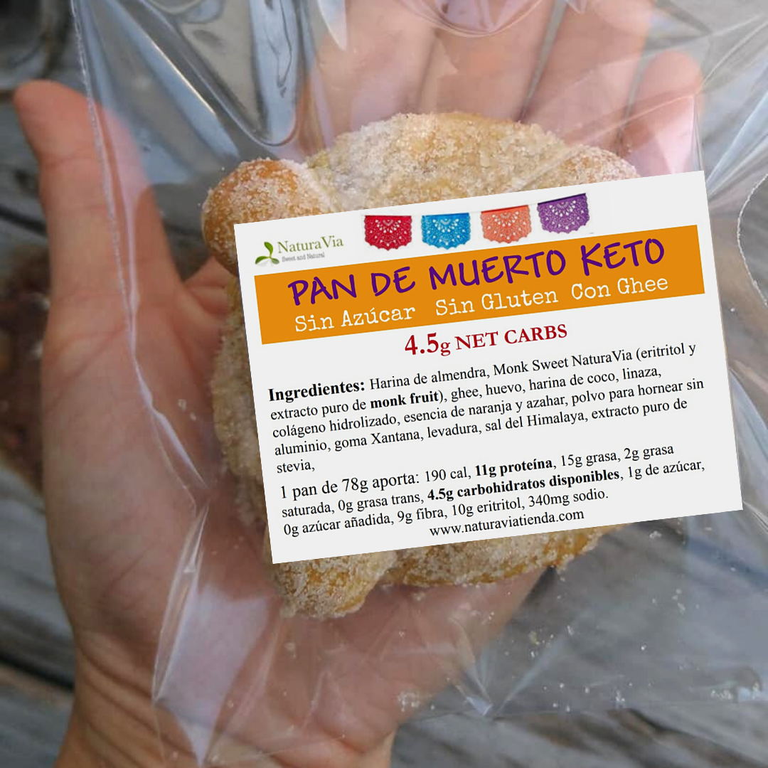 Pan de Muerto Keto (disponible SÓLO CON ENVÍO EXPRESS - requiere refrigeración)