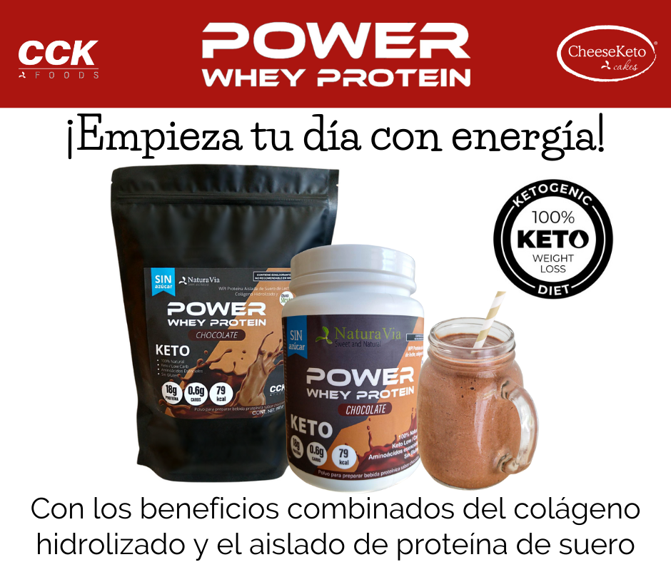 Proteína en Polvo de Chocolate- Keto, Sugar-Free