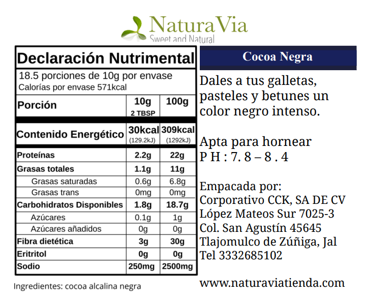 Cocoa Negra en Polvo