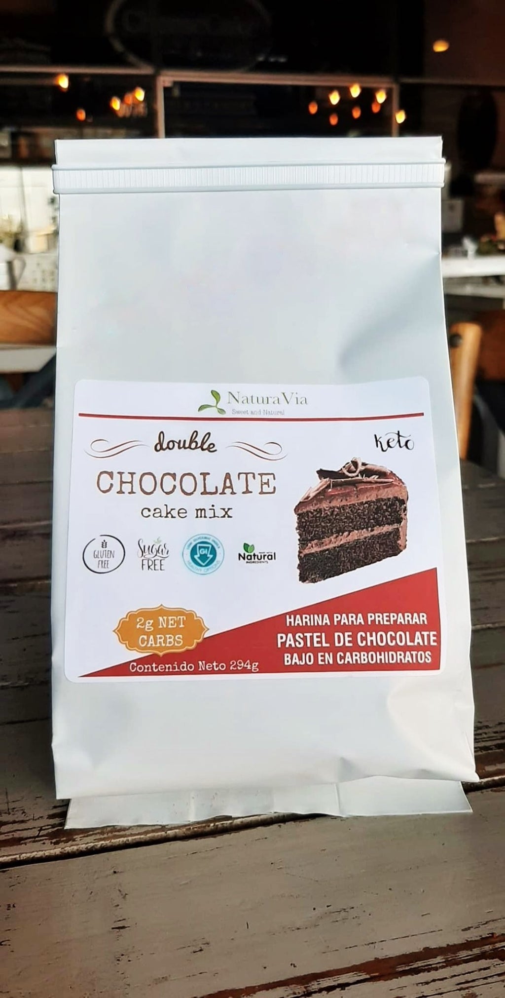 Keto Chocolate Cake Mix - Harina para preparar pastel de chocolate