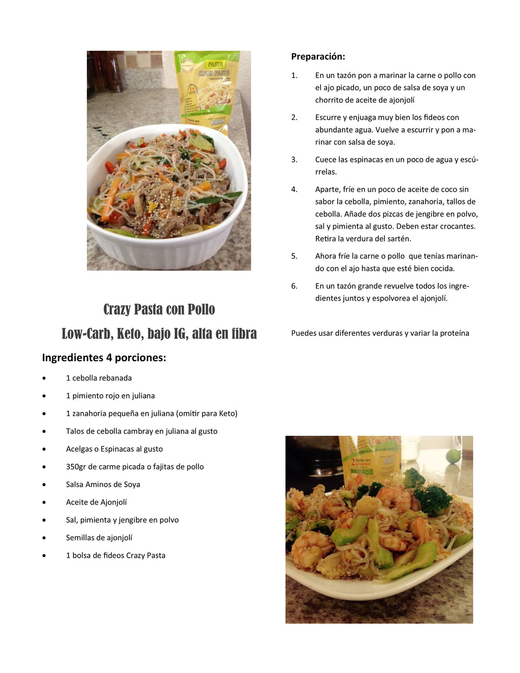 Crazy Pasta de 270 g
