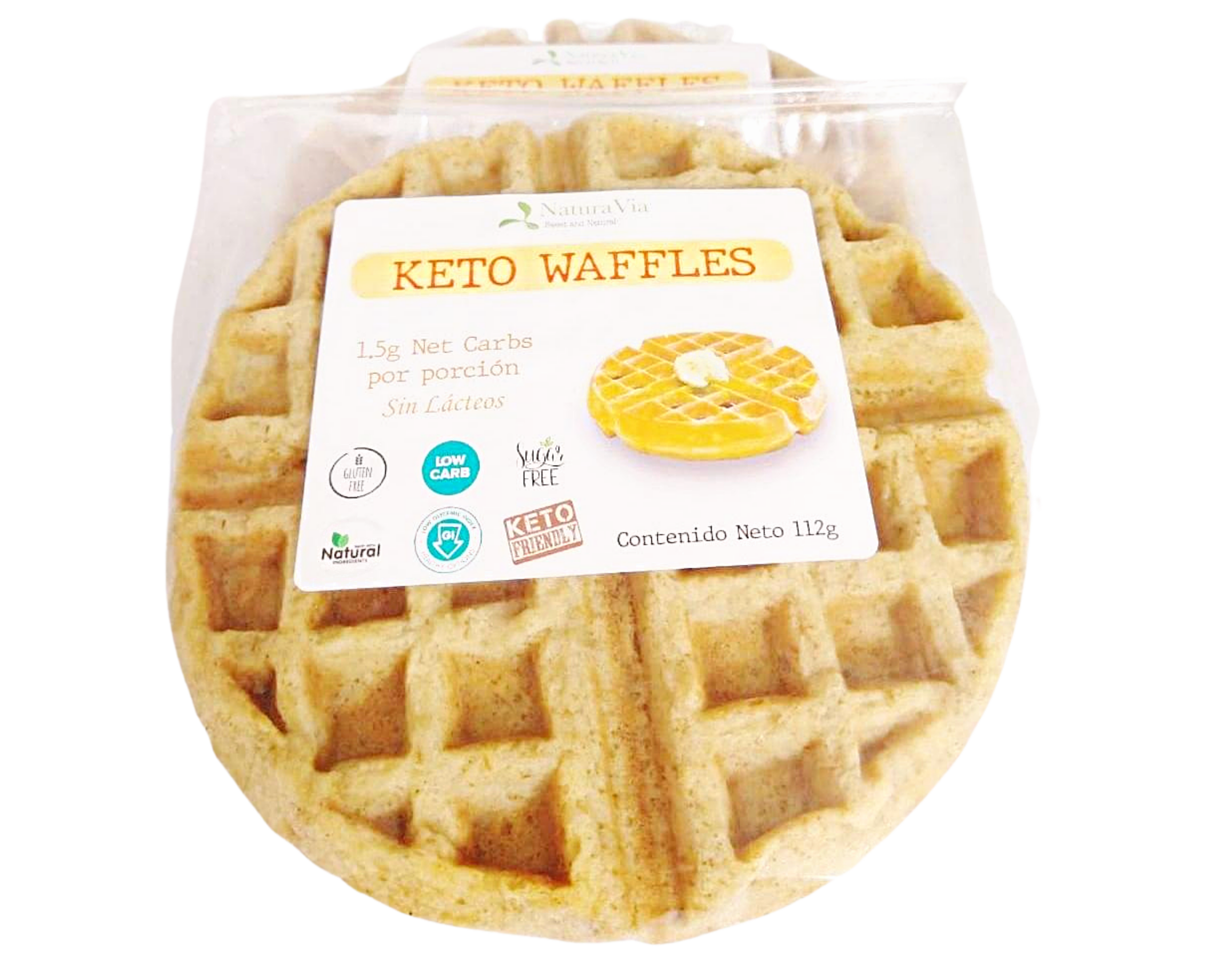 Waffle Keto (requieren refrigeración, sólo disponible con envío EXPRESS)