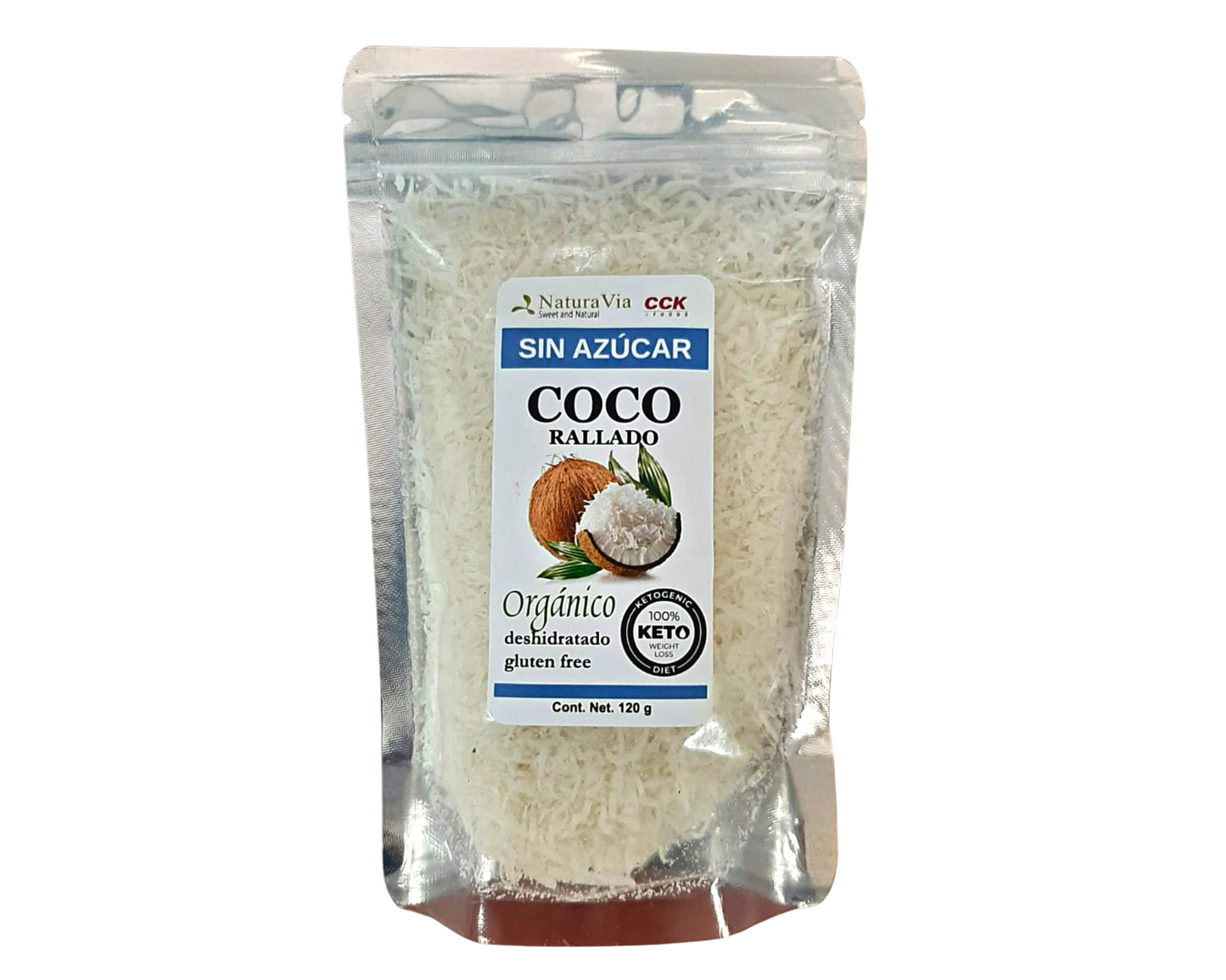 Keto Organic Sugar Free Shredded Coconut