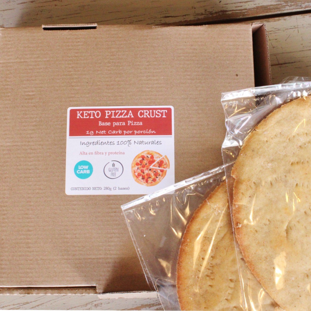 Bases para Pizza Keto (sólo envíos express, requieren refrigeración)