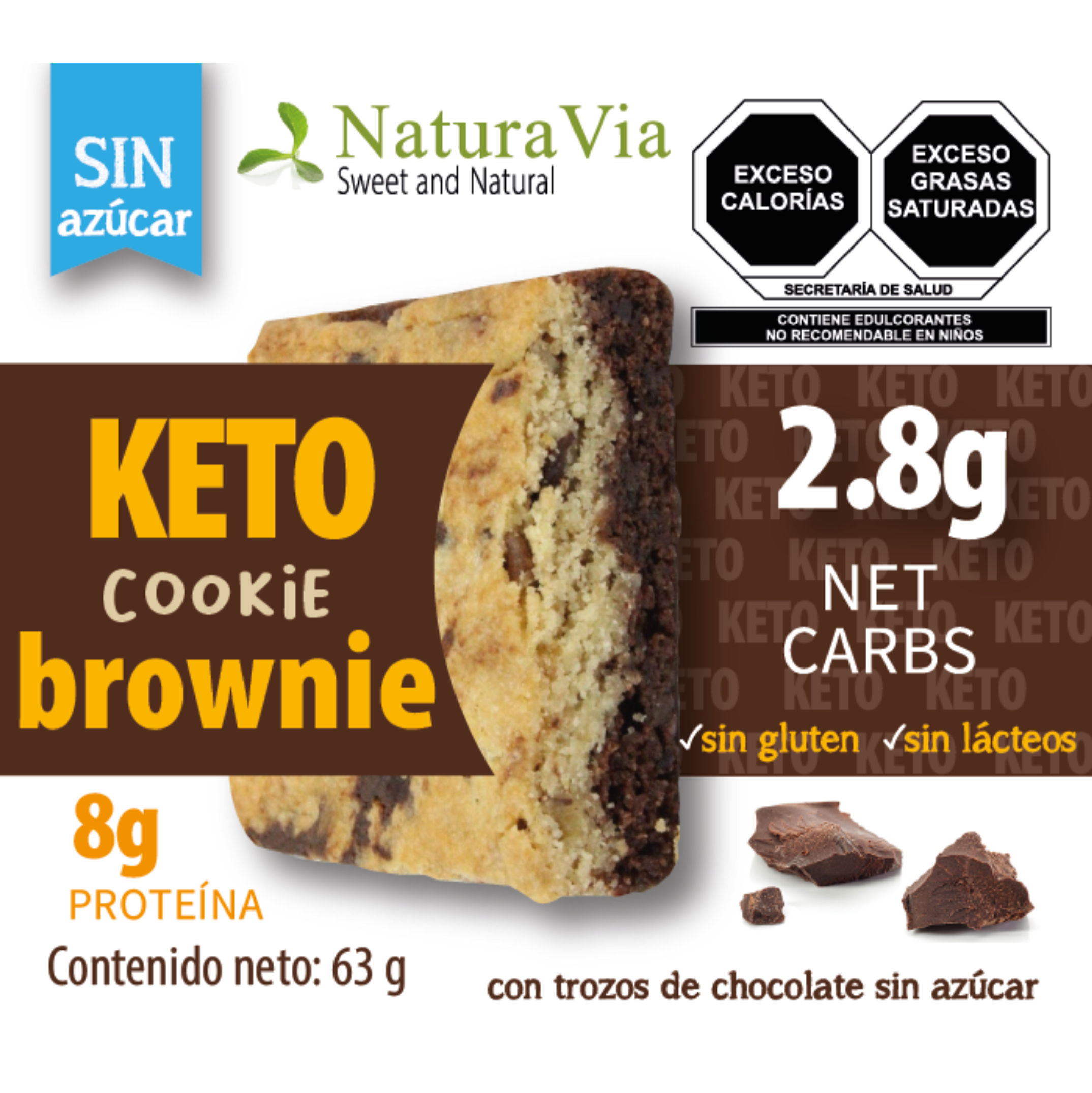 Cookie Brownie Keto Nueva Presentación