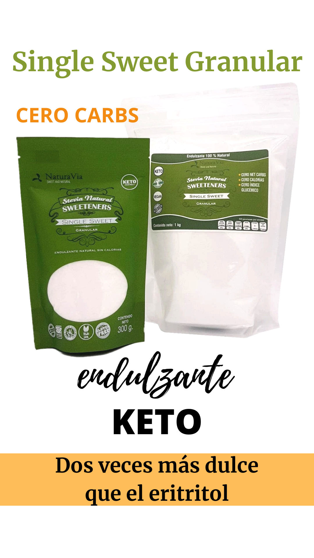Single Sweet Granular - Endulzante Natural
