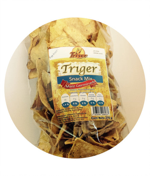Totopos de Maiz Germinado Triger de 270 gr