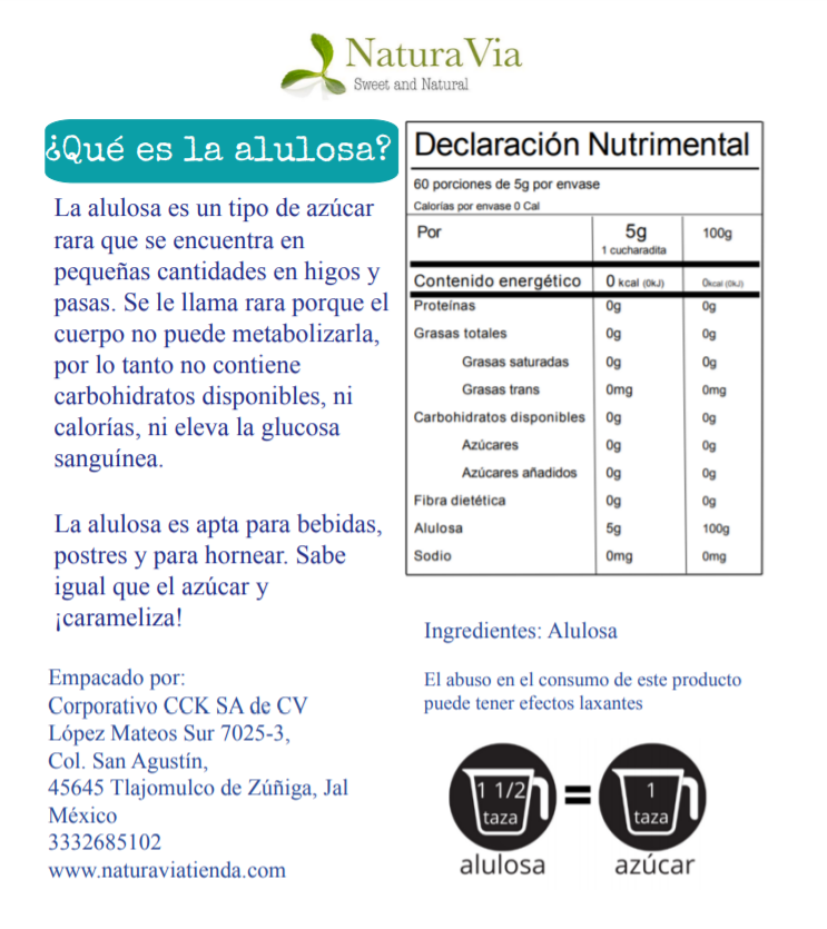 Alulosa Granular - Endulzante KETO no calórico