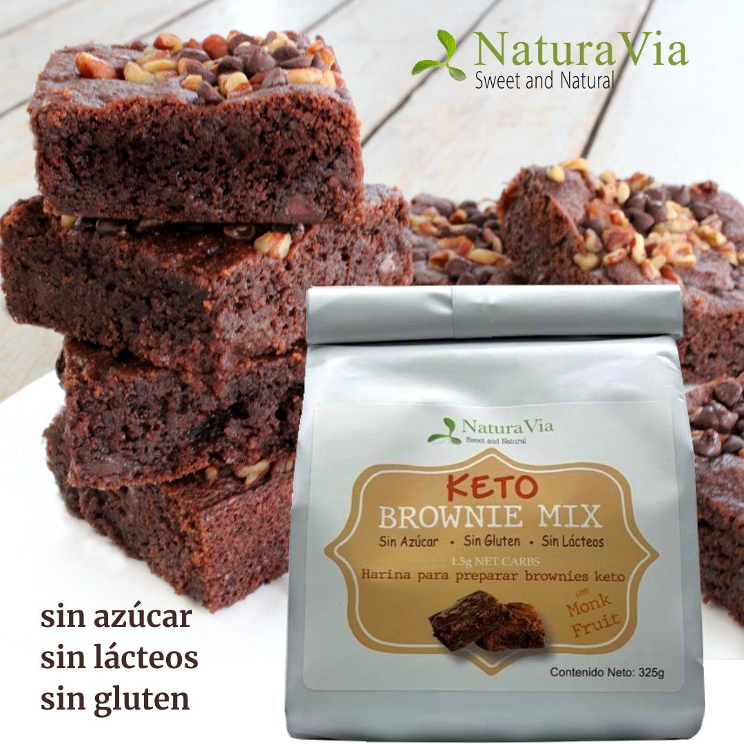 Keto Brownie Mix con Monk Fruit - Harina para preparar brownies