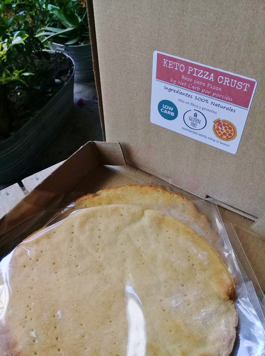 Bases para Pizza Keto (sólo envíos express, requieren refrigeración)
