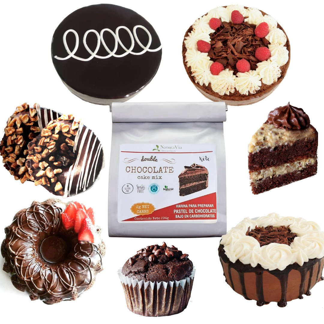 Keto Chocolate Cake Mix - Harina para preparar pastel de chocolate