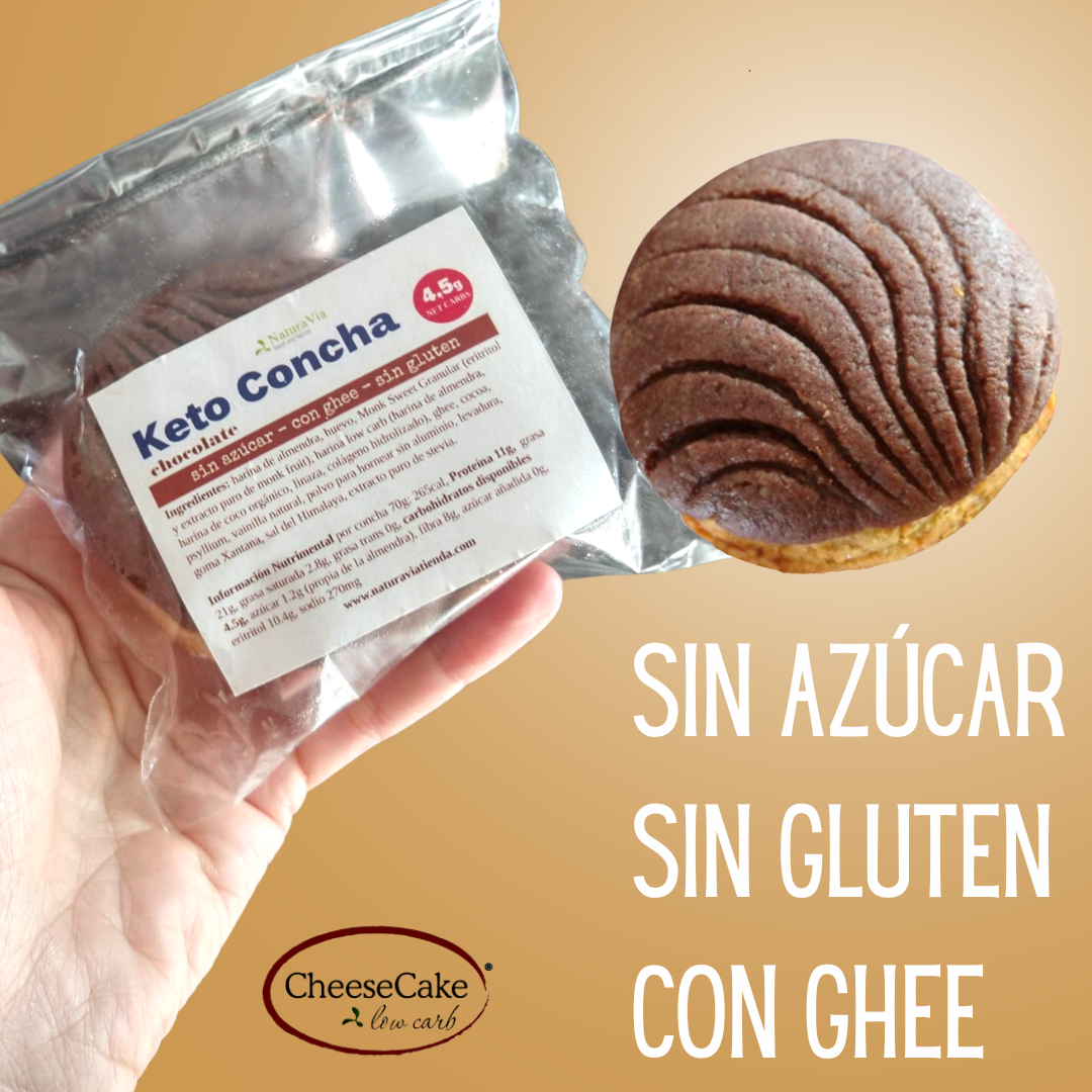 Concha Keto Chocolate 70g (requiere envío express)