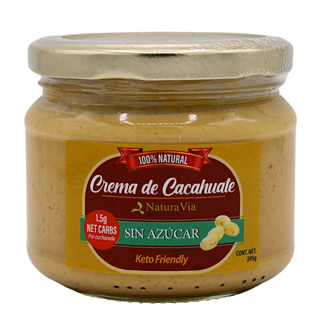 Crema de Cacahuate NaturaVia - SIN AZÚCAR
