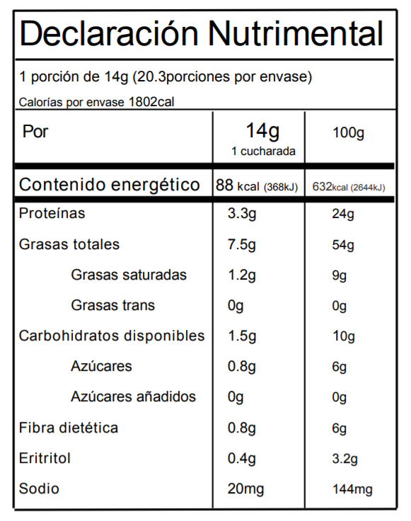 Crema de Cacahuate NaturaVia - SIN AZÚCAR