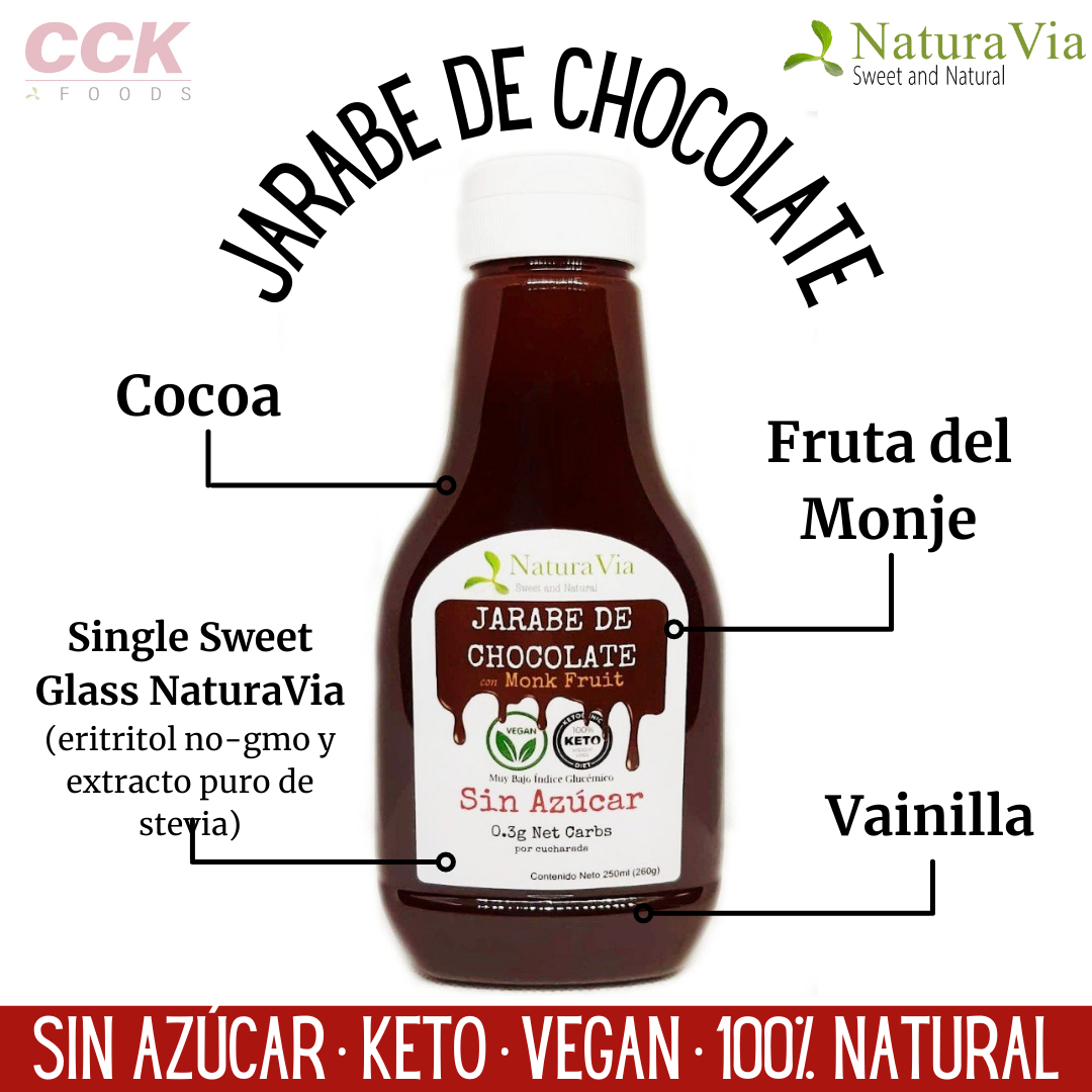 Jarabe de Chocolate Keto - Sin azúcar