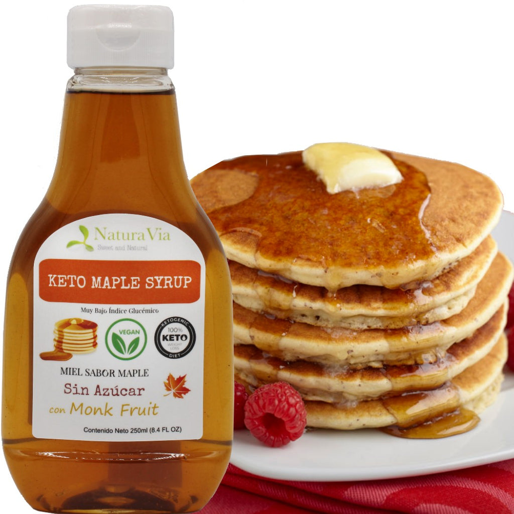 Jarabe de Fruta del Monje sabor Miel Maple - Keto, Sin Azúcar