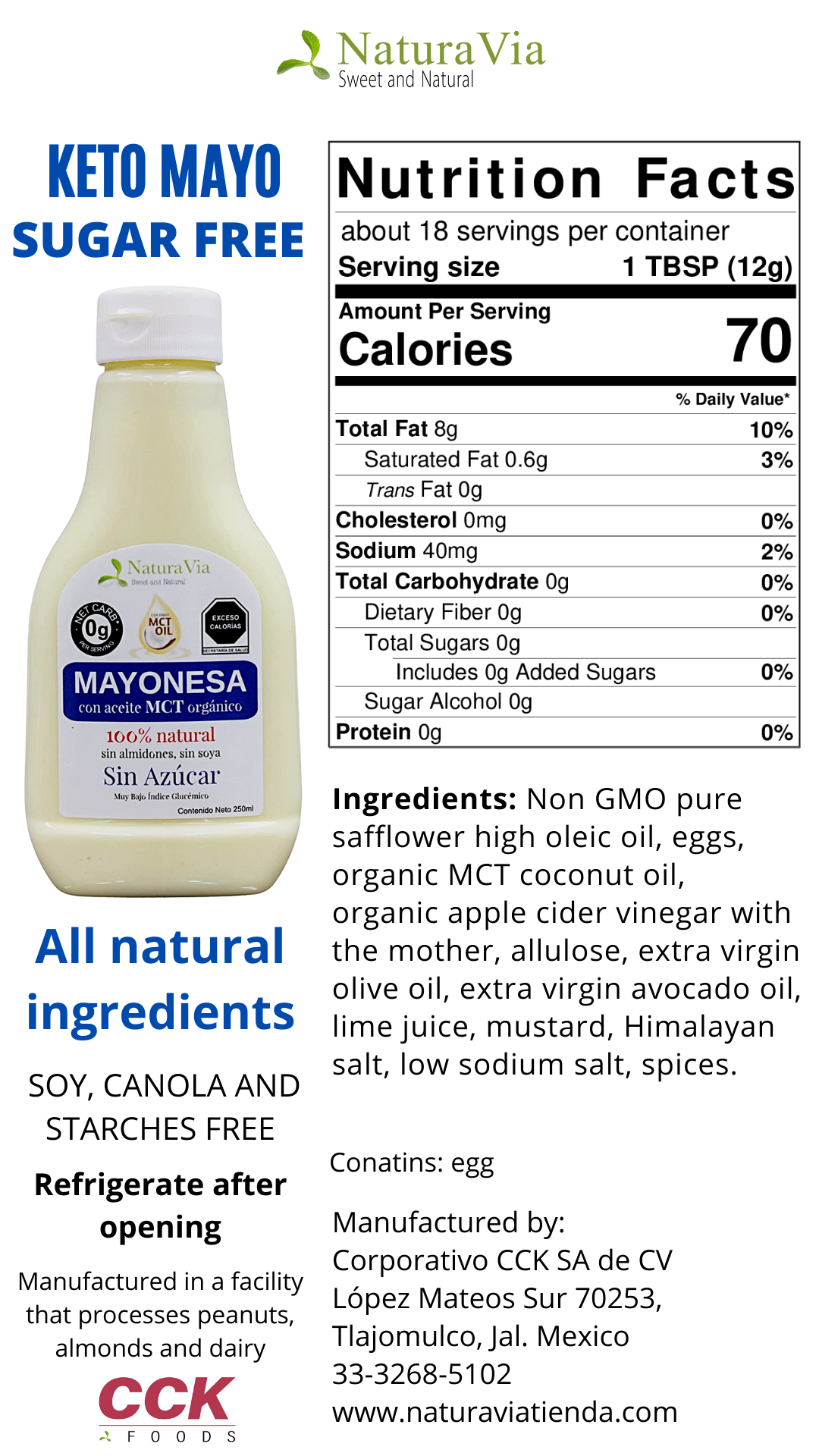 Mayonesa CERO NET CARBS