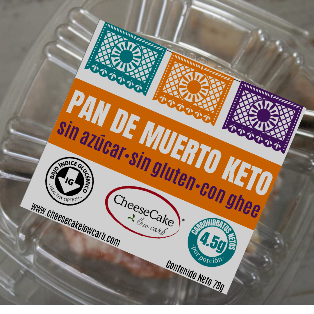 Pan de Muerto Keto (disponible SÓLO CON ENVÍO EXPRESS - requiere refrigeración)