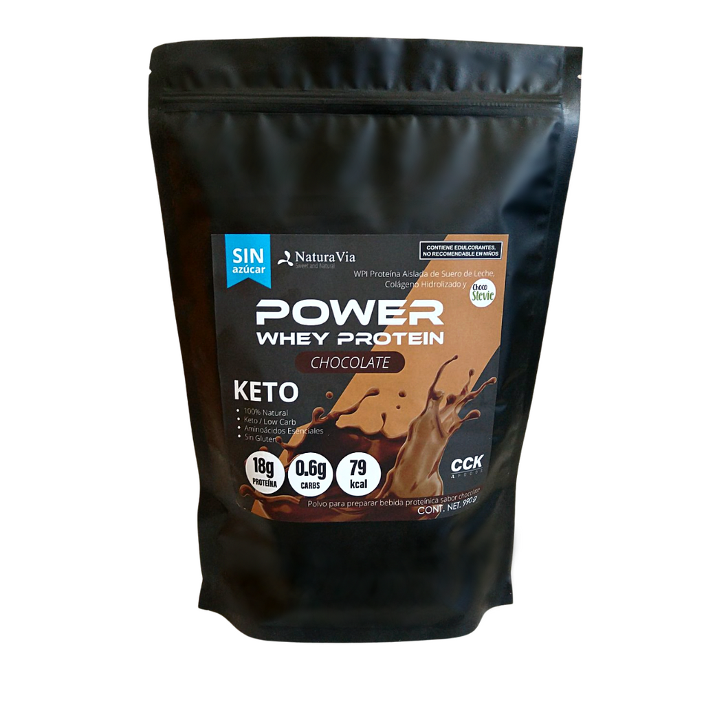 Proteína en Polvo de Chocolate- Keto, Sugar-Free
