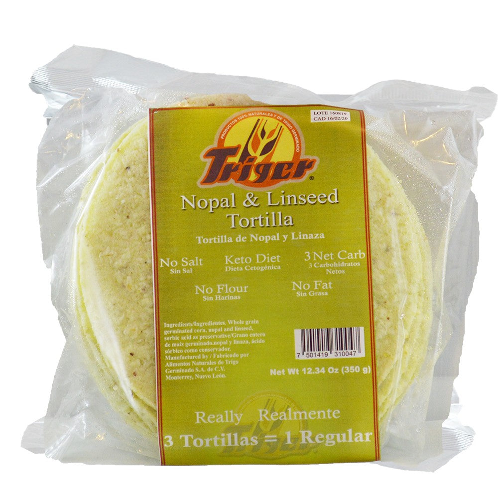 Tortillas Low Carb Triger de Nopal y Linaza