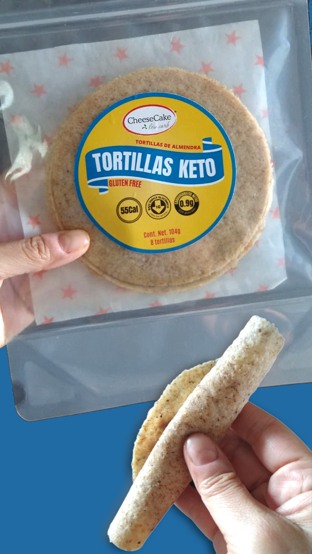 Tortillas Keto (sólo envio express, requieren refrigeración)