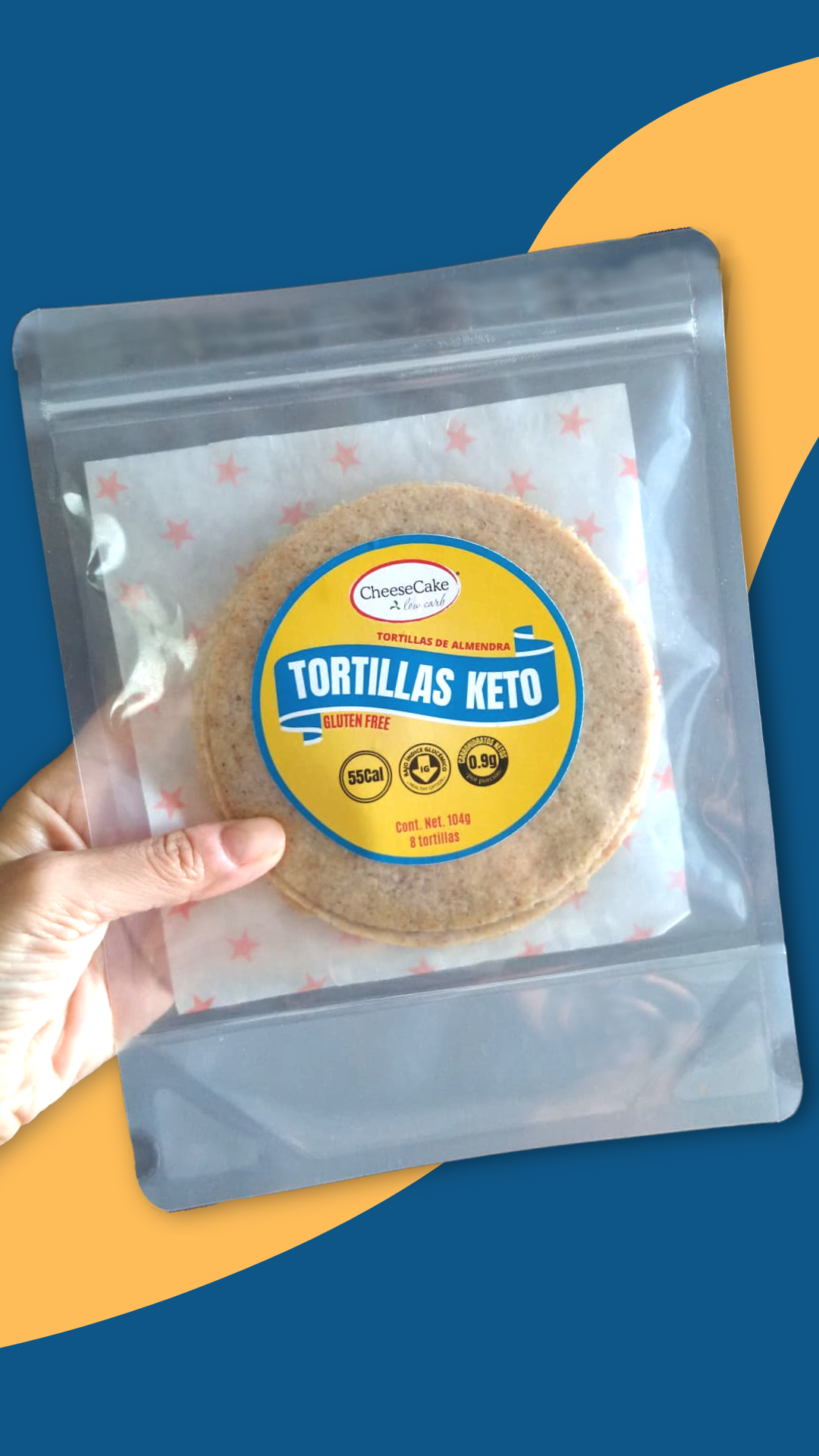 Tortillas Keto (sólo envio express, requieren refrigeración)