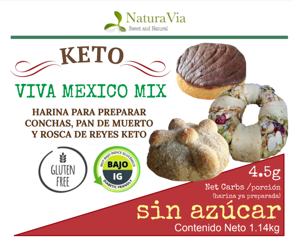 Keto Viva México Mix - Harina para panes dulces (sin complementos)
