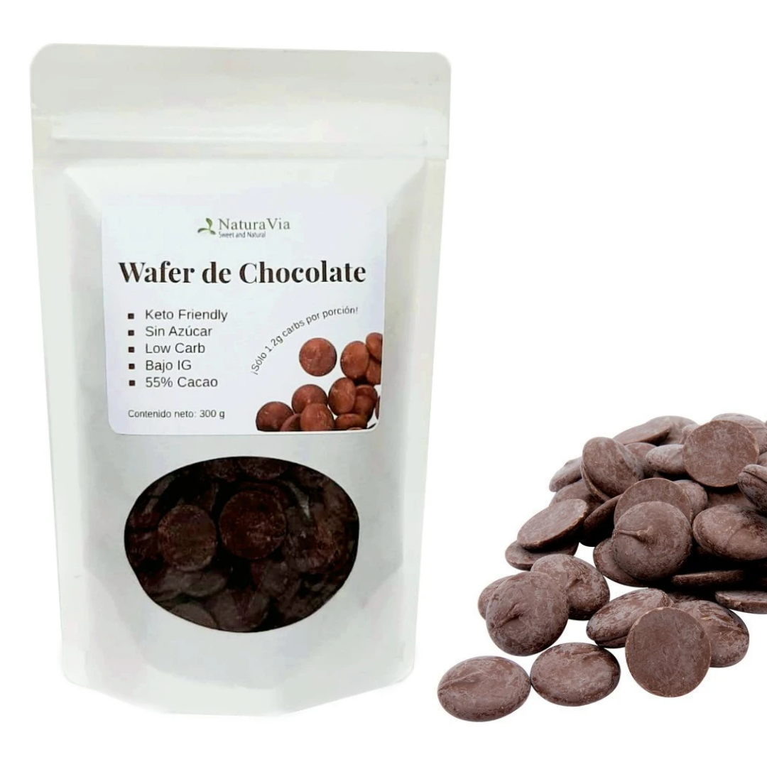 Wafer de Chocolate  - sin azúcar, para cobertura