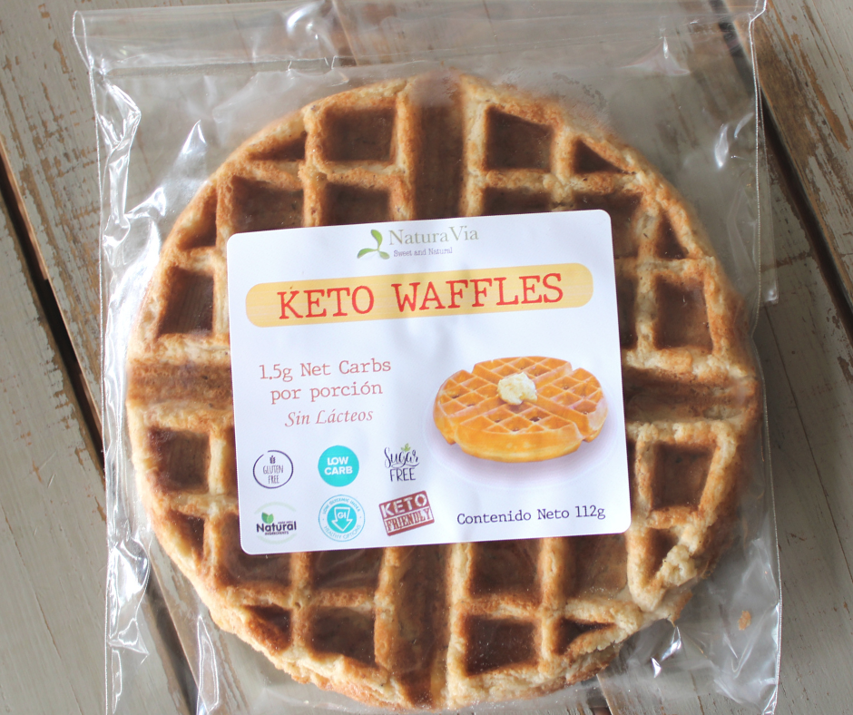 Waffle Keto (requieren refrigeración, sólo disponible con envío EXPRESS)