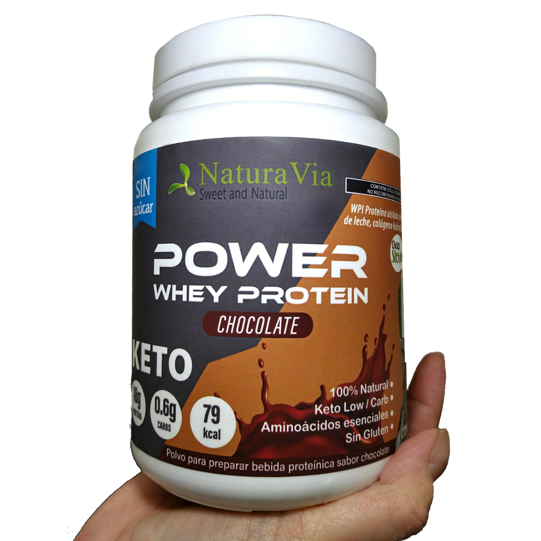 Proteína en Polvo de Chocolate- Keto, Sugar-Free